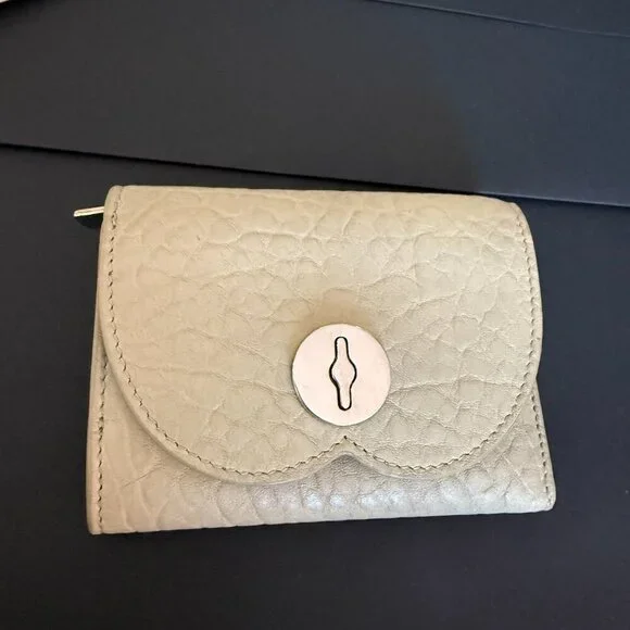 Burberry Women's Chess Hunter Leather Compact Tri-fold Wallet - Picture 13 of 15